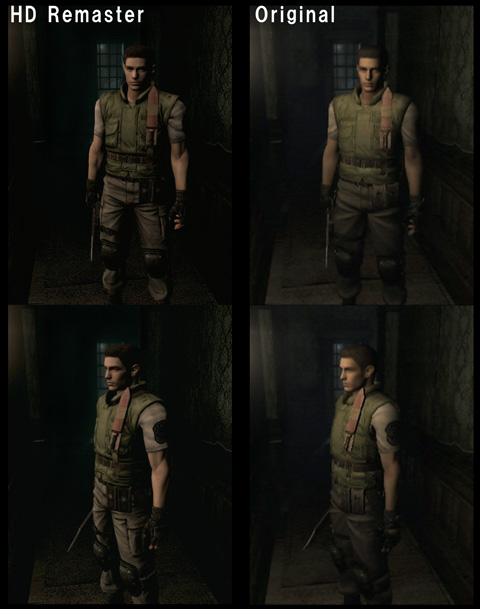 Resident Evil HD Remastered - Model Compare